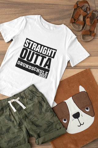 Kid's T-Shirt "Straight Outta Grundschule" 2024