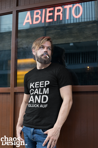 Man's T-Shirt "Keep calm and Glück auf"