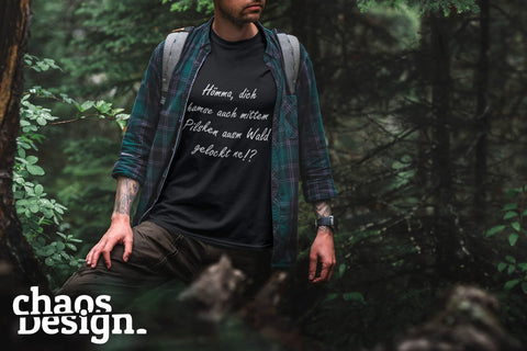 Man's T-Shirt "Ausm Wald gelockt"
