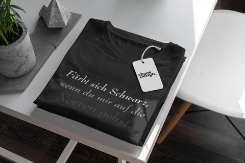 T-Shirt "färbt sich schwarz"