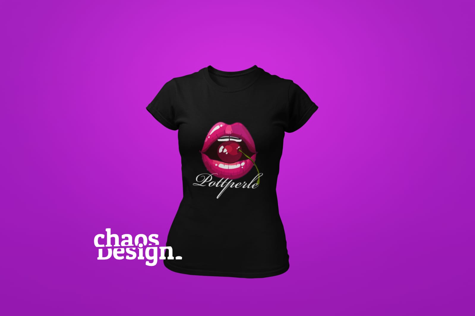 Lady's T-Shirt "Pink lips"