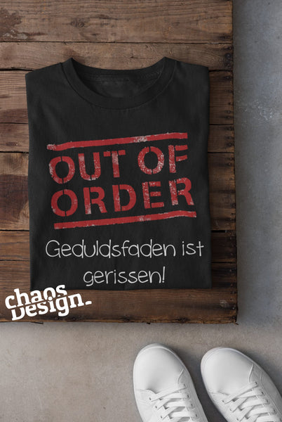 Shirt "out of order"