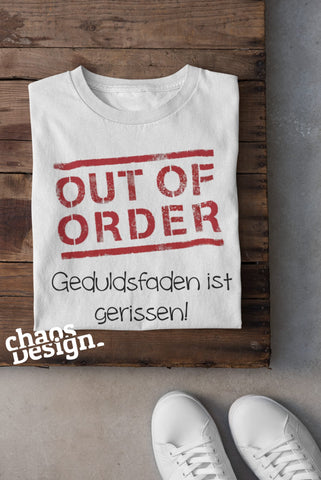 Shirt "out of order"