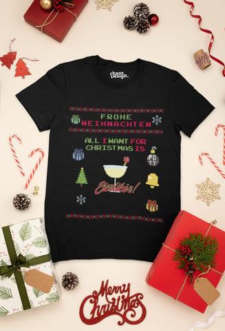 T-Shirt "all i want for christmas - Eierlikör"