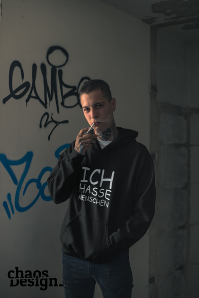 Man's Hoodie "Ich Hasse Menschen"