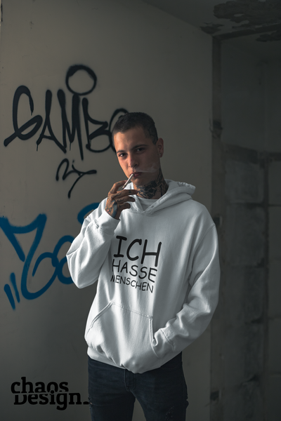 Man's Hoodie "Ich Hasse Menschen"