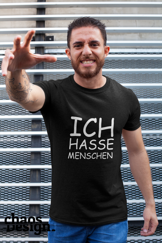 Man's T-Shirt "Ich hasse Menschen"