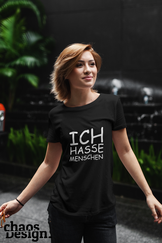 Lady's T-Shirt "Ich hasse Menschen"